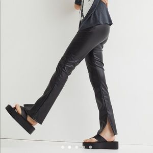 H&M Faux Leather Pants